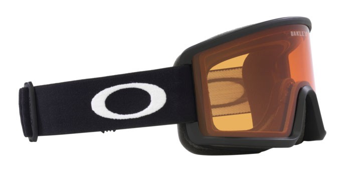 Maschere da Sci e Snowboard Oakley Target Line M OO 7121 (712118) colore nero opaco forma mask lenti prizm snow persimmon