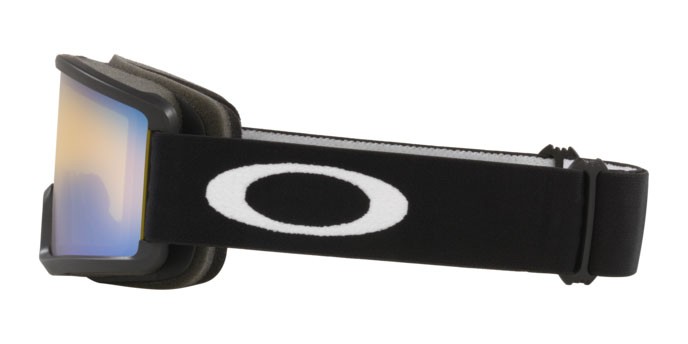 Ski and snowboard goggles Oakley Target Line S OO 7122 (712204) color matte black shape irregular lenses hi yellow