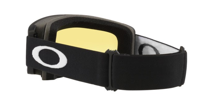 Ski and snowboard goggles Oakley Target Line S OO 7122 (712204) color matte black shape irregular lenses hi yellow