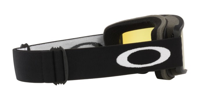 Ski and snowboard goggles Oakley Target Line S OO 7122 (712204) color matte black shape irregular lenses hi yellow