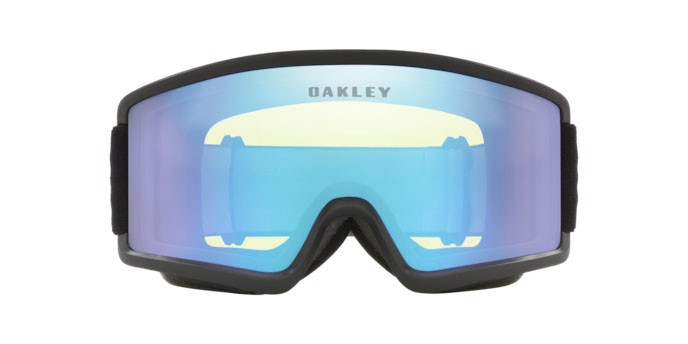 Ski and snowboard goggles Oakley Target Line S OO 7122 (712204) color matte black shape irregular lenses hi yellow