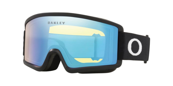Ski and snowboard goggles Oakley Target Line S OO 7122 (712204) color matte black shape irregular lenses hi yellow