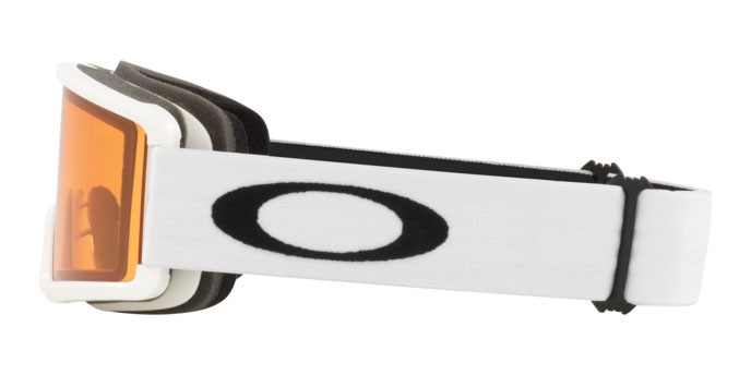 Ski and snowboard goggles Oakley Target Line S OO 7122 (712206) color matte white shape irregular lenses persimmon