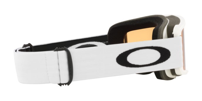 Ski and snowboard goggles Oakley Target Line S OO 7122 (712206) color matte white shape irregular lenses persimmon