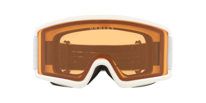 Ski and snowboard goggles Oakley Target Line S OO 7122 (712206) color matte white shape irregular lenses persimmon