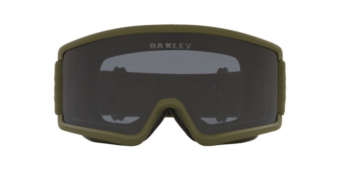 Skibrillen und Snowboard masken Oakley Target Line S OO 7122 (712213) farbe dark brush form unregelmäßig gläser dark grey