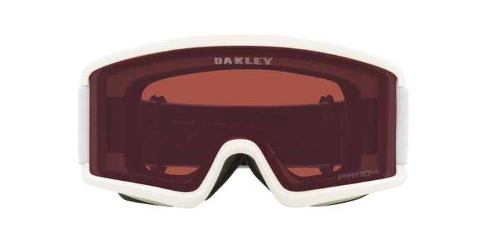 Skibrillen und Snowboard masken Oakley Target Line S OO 7122 (712219) farbe bianco opaco form maske gläser prizm snow dark grey