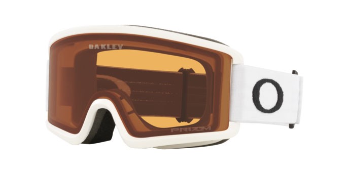Skibrillen und Snowboard masken Oakley Target Line S OO 7122 (712221) farbe bianco opaco form maske gläser prizm snow persimmon