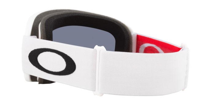 Skibrillen und Snowboard masken Oakley O-Frame 2.0 Pro L OO 7124 (712404) farbe matte white form unregelmäßig gläser dark grey
