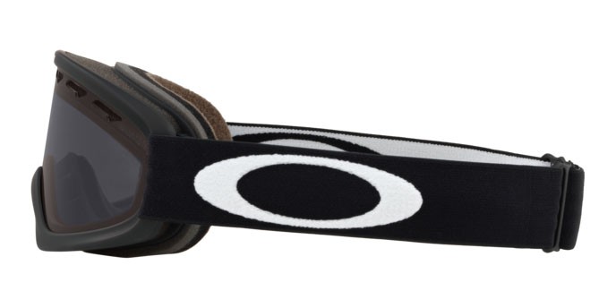 Skibrillen und Snowboard masken Oakley O-Frame 2.0 Pro S OO 7126 (712602) farbe matte black form unregelmäßig gläser dark grey