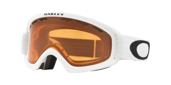 Ski and snowboard goggles Oakley O-Frame 2.0 Pro S OO 7126 (712603) color matte white shape irregular lenses persimmon