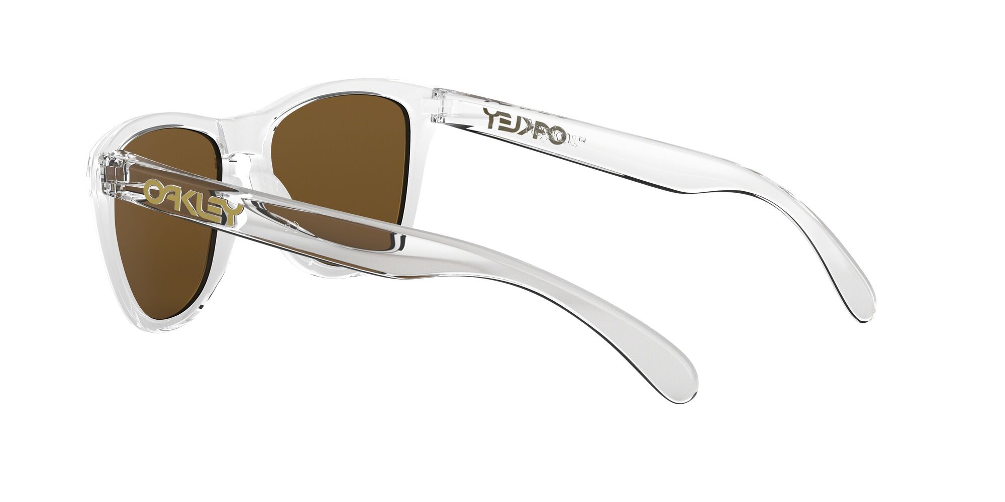 Sonnenbrillen Oakley Frogskins OO 9013 (9013A4) farbe trasparente lucido form quadratisch gläser 24k iridium