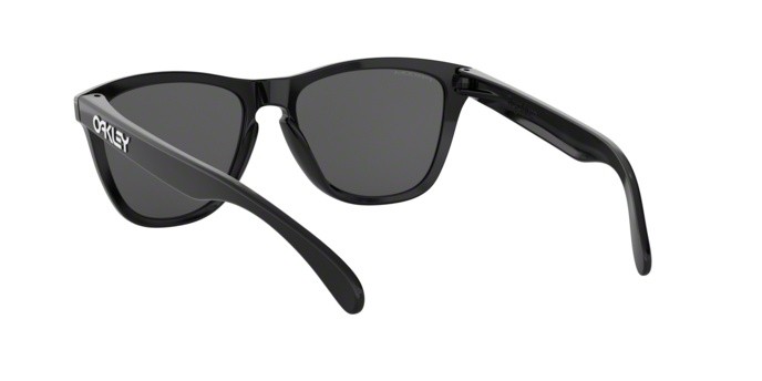 Sonnenbrillen Oakley Frogskins OO 9013 (9013C4) farbe polished black form quadratisch gläser prizm black