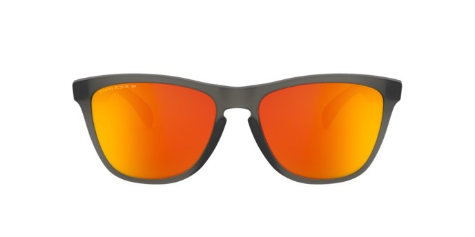 Sonnenbrillen Oakley Frogskins OO 9013 (9013F8) farbe matte grey smoke form quadratisch gläser prizm ruby polarized