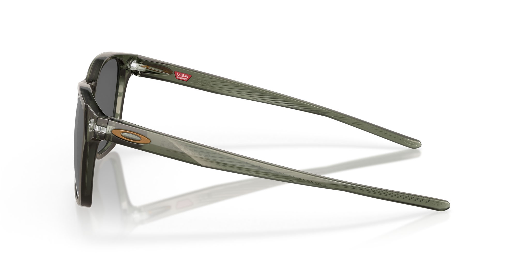 Occhiali da sole Oakley Ojector OO 9018 (901813) colore verde oliva/inchiostro forma rettangolare lenti prizm black