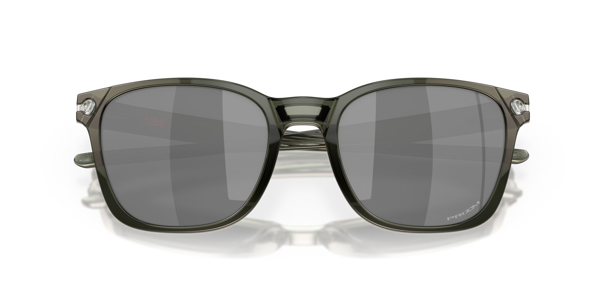 Occhiali da sole Oakley Ojector OO 9018 (901813) colore verde oliva/inchiostro forma rettangolare lenti prizm black