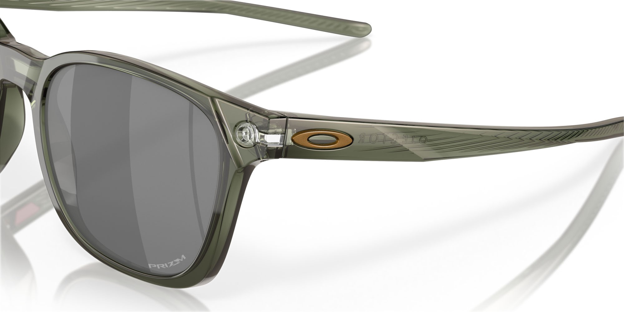 Occhiali da sole Oakley Ojector OO 9018 (901813) colore verde oliva/inchiostro forma rettangolare lenti prizm black