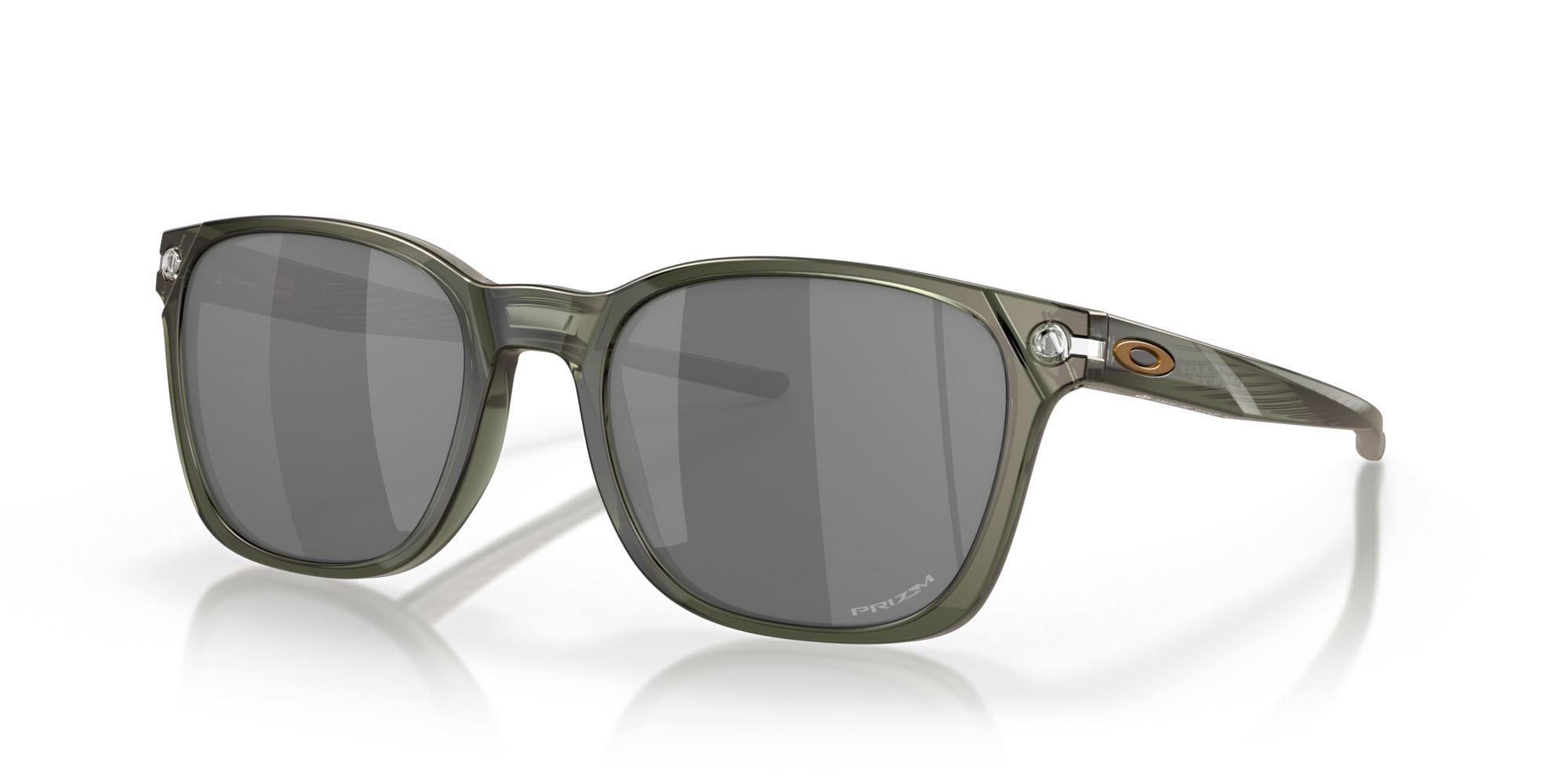Occhiali da sole Oakley Ojector OO 9018 (901813) colore verde oliva/inchiostro forma rettangolare lenti prizm black