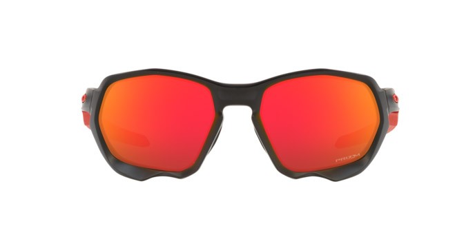 Sonnenbrillen Oakley Plazma OO 9019 (901911) farbe matte black ink form rechteckig gläser prizm ruby