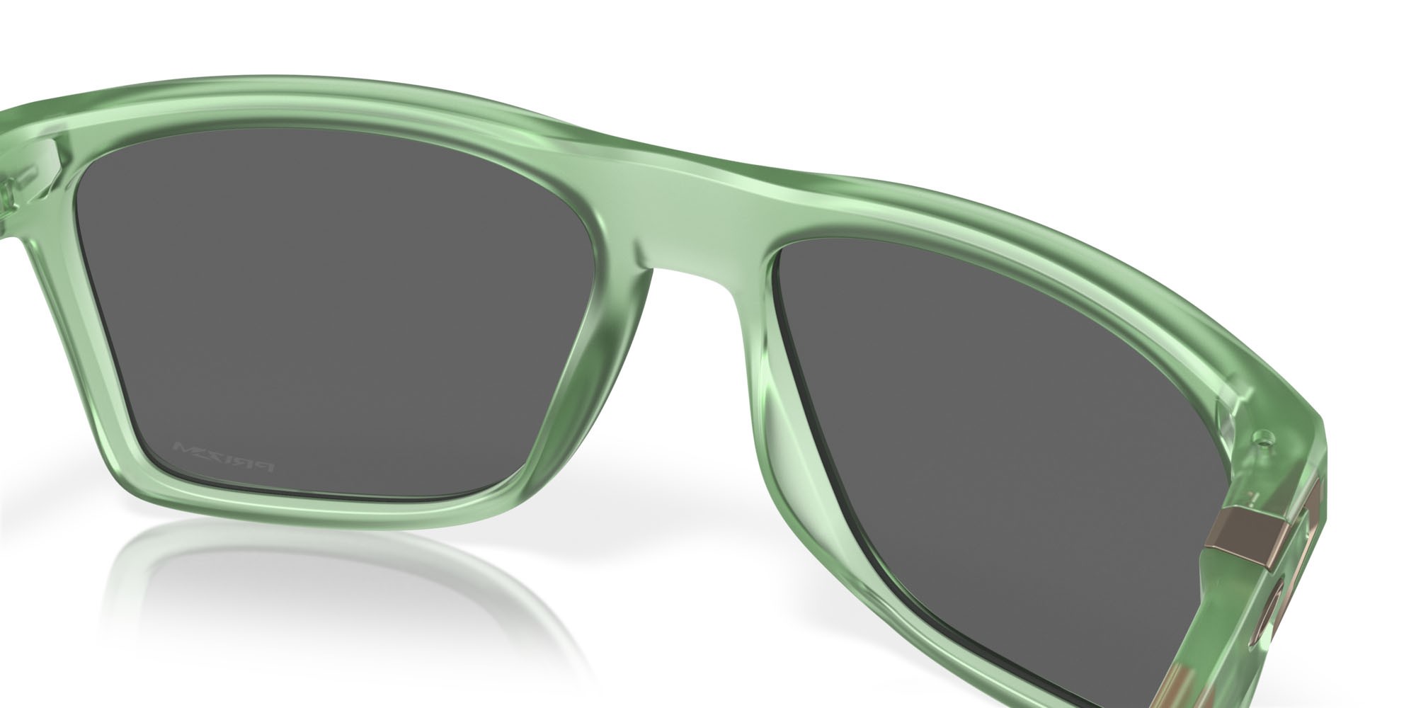Sonnenbrillen Oakley Leffingwell OO 9100 (910017) farbe matte jade form rechteckig gläser prizm black