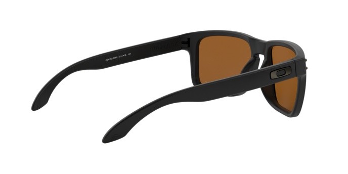 Occhiali da sole Oakley Holbrook OO 9102 (9102D7) colore matte black forma quadrato lenti prizm tungsten polarized