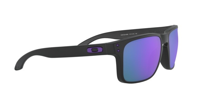 Sonnenbrillen Oakley Holbrook OO 9102 (9102K6) farbe matte black form quadratisch gläser prizm violet