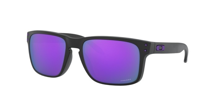 Sonnenbrillen Oakley Holbrook OO 9102 (9102K6) farbe matte black form quadratisch gläser prizm violet