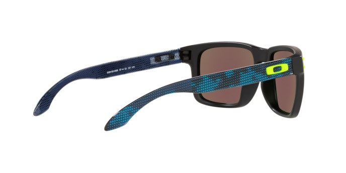 Sonnenbrillen Oakley Holbrook OO 9102 (9102V5) farbe hi res blue camo form quadratisch gläser prizm sapphire