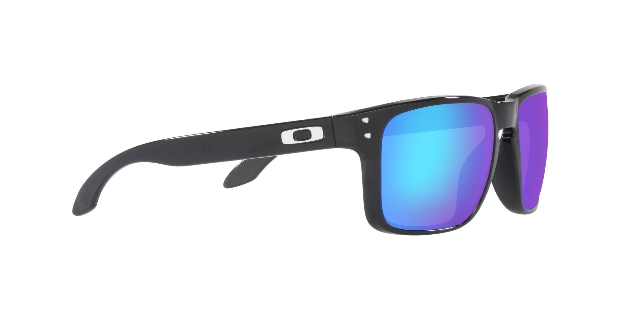 Sonnenbrillen Oakley Holbrook OO 9102 (9102W7) farbe black ink form quadratisch gläser prizm sapphire polarized