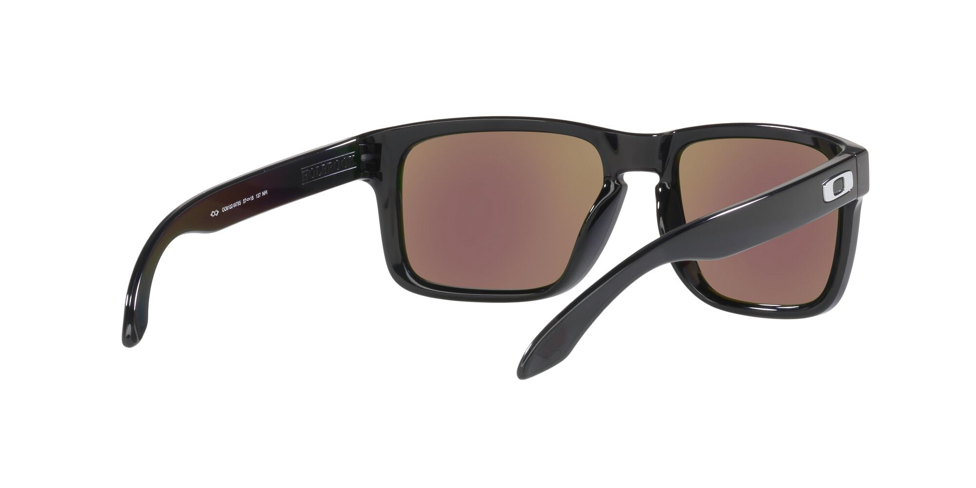 Sonnenbrillen Oakley Holbrook OO 9102 (9102W7) farbe black ink form quadratisch gläser prizm sapphire polarized