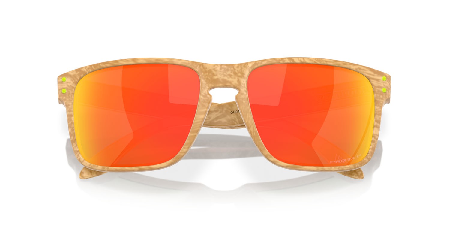 Sonnenbrillen Oakley Holbrook OO 9102 (9102Y8) farbe matte stone desert tan form quadratisch gläser prizm ruby polarized