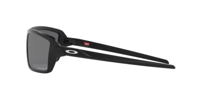 Occhiali da sole Oakley Cables OO 9129 (912902) colore matte black forma rettangolare lenti prizm black polar