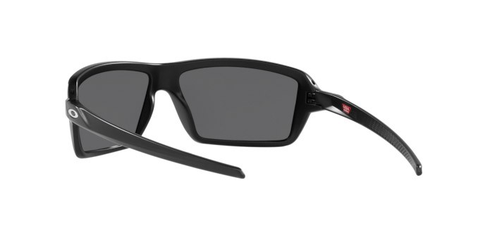 Occhiali da sole Oakley Cables OO 9129 (912902) colore matte black forma rettangolare lenti prizm black polar