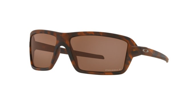 Sonnenbrillen Oakley Cables OO 9129 (912907) farbe brown tortoise form rechteckig gläser prizm tungsten polar