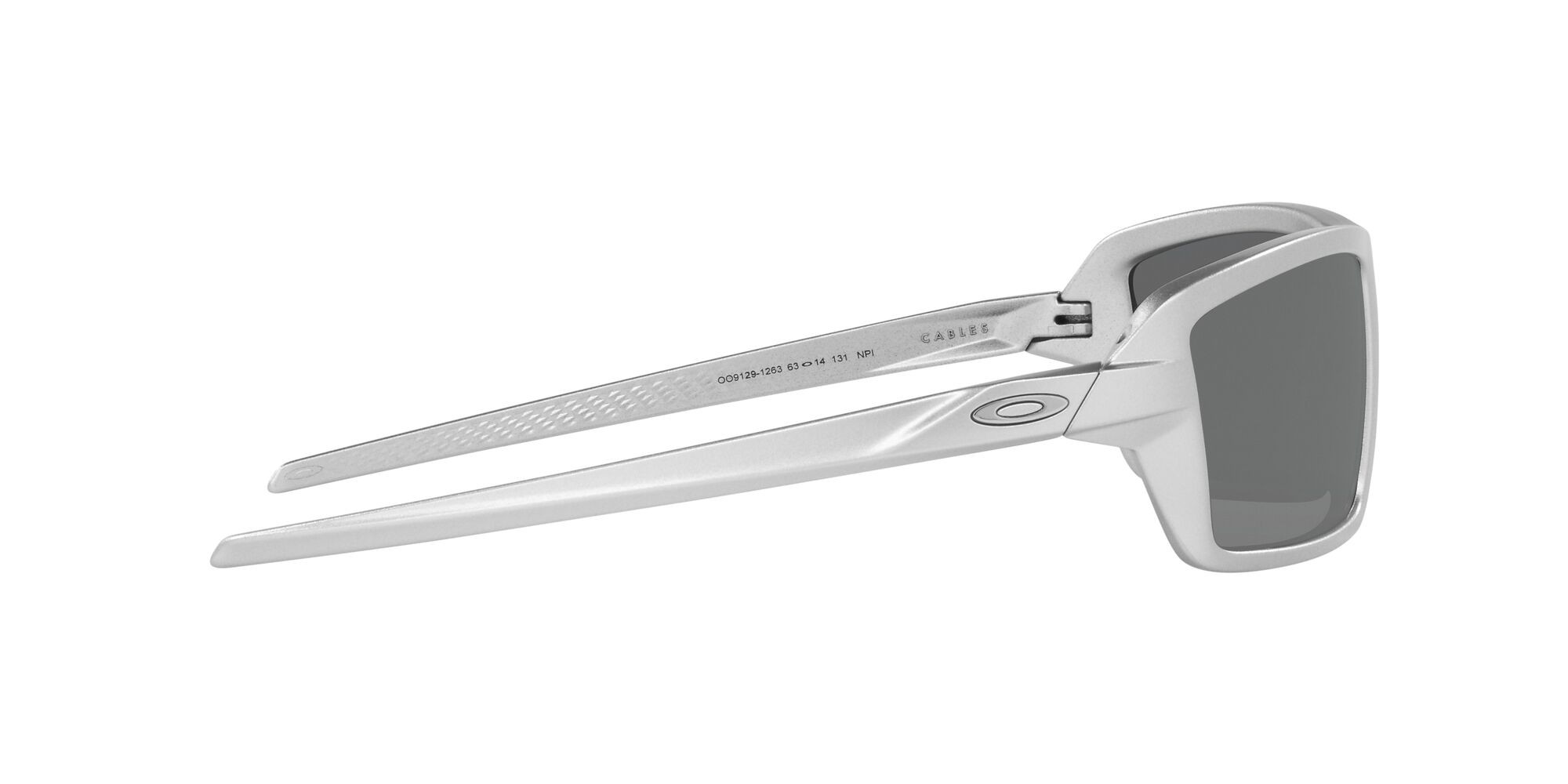 Sonnenbrillen Oakley Cables OO 9129 (912912) farbe x-silver form rechteckig gläser prizm black polarized