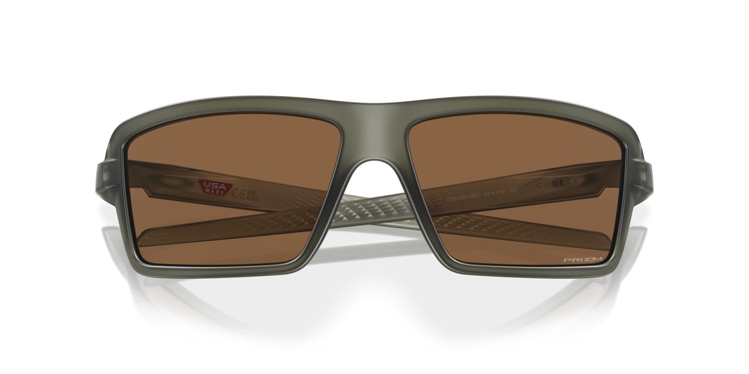 Sonnenbrillen Oakley Cables OO 9129 (912919) farbe olive ink opaco form rechteckig gläser prizm bronze