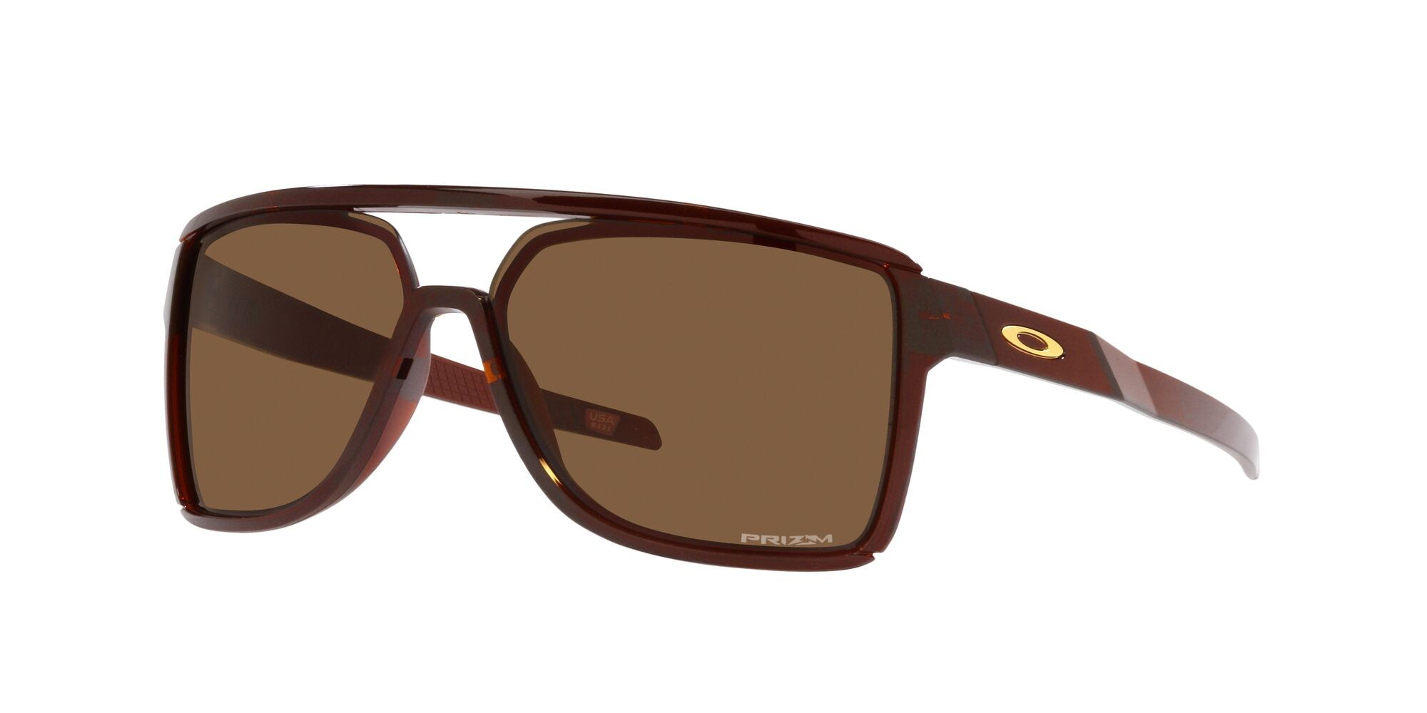 Sonnenbrillen Oakley Castel OO 9147 (914703) farbe rootbeer form rechteckig gläser prizm bronze
