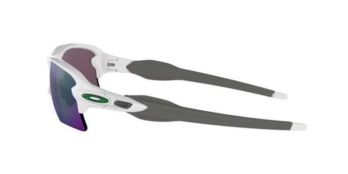 Occhiali da sole Oakley Flak 2.0 xl OO 9188 (918892) colore polished white forma rettangolare lenti prizm jade