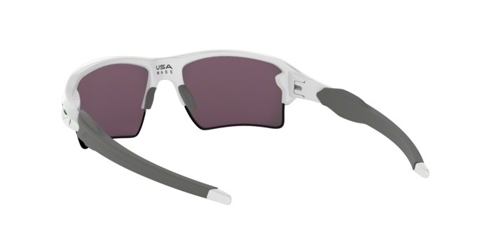 Occhiali da sole Oakley Flak 2.0 xl OO 9188 (918892) colore polished white forma rettangolare lenti prizm jade
