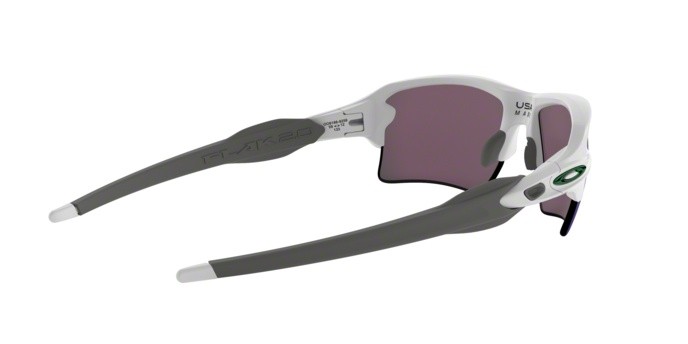Occhiali da sole Oakley Flak 2.0 xl OO 9188 (918892) colore polished white forma rettangolare lenti prizm jade