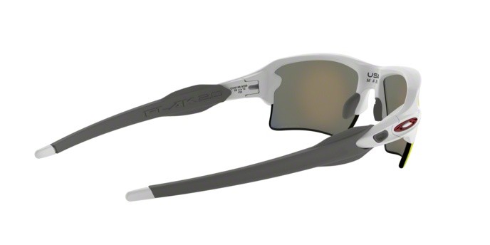 Sonnenbrillen Oakley Flak 2.0 xl OO 9188 (918893) farbe polished white form rechteckig gläser prizm ruby