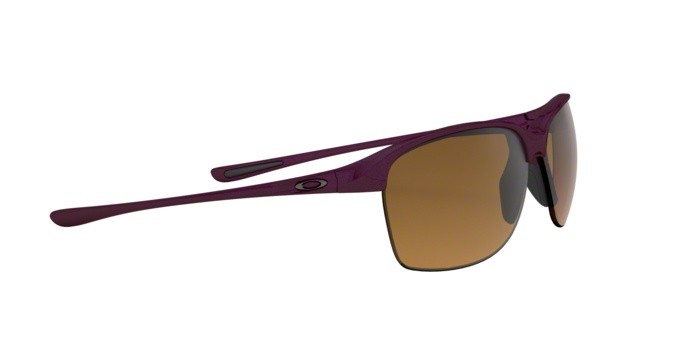 Sonnenbrillen Oakley Unstoppable OO 9191 (919103) farbe raspberry spritzer form rechteckig gläser brown gradient polarized