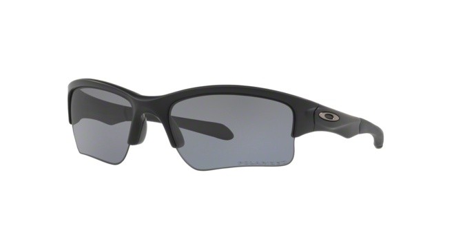 Sonnenbrillen Oakley Quarter jacket OO 9200 (920007) farbe matte black form rechteckig gläser grey polarized