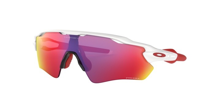 Sonnenbrillen Oakley Radar ev path OO 9208 (920805) farbe polished white form rechteckig gläser prizm road