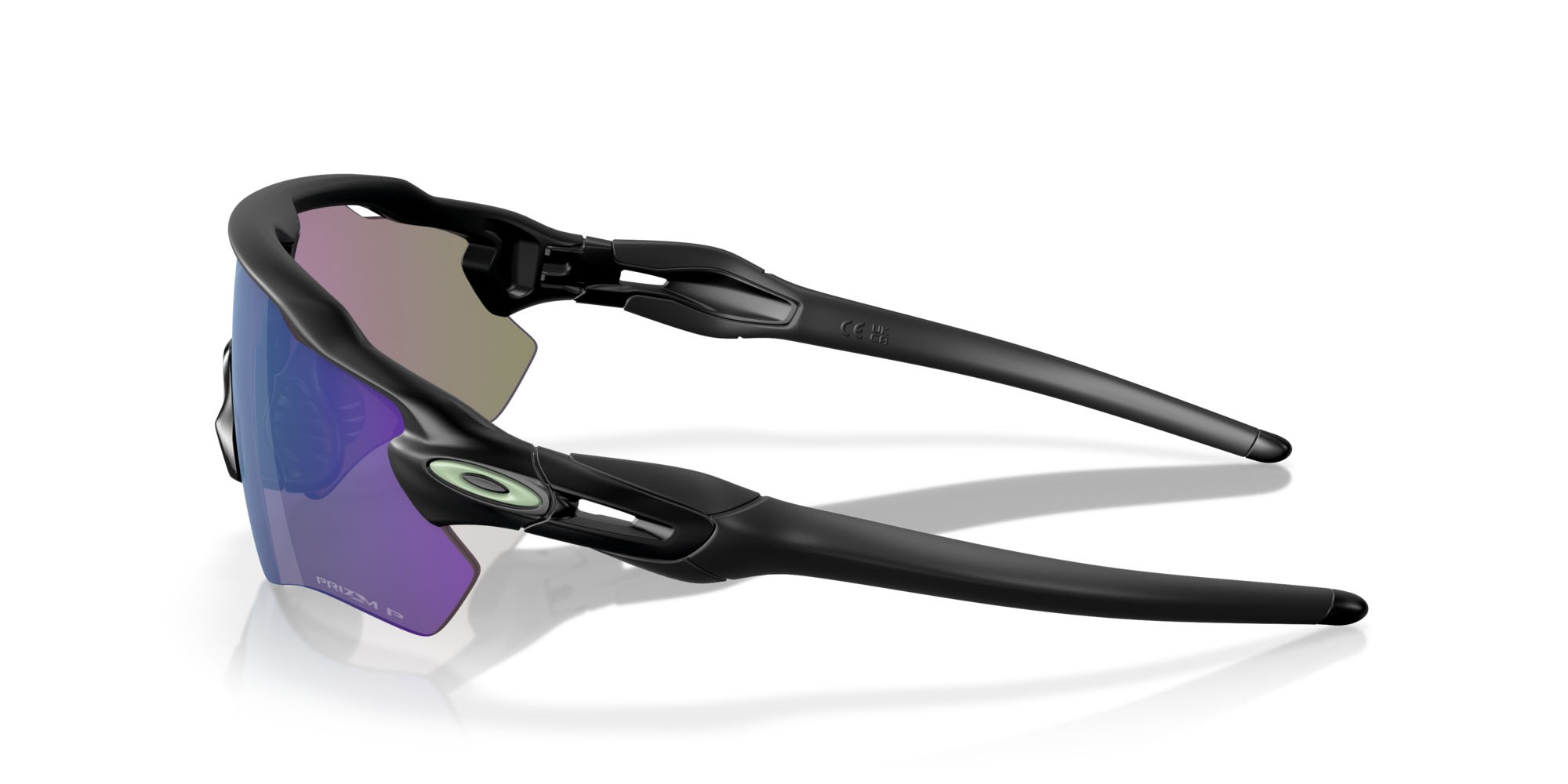 Occhiali da sole Oakley Radar EV Path OO 9208 (9208F0) colore nero opaco forma mask lenti prizm jade polarized