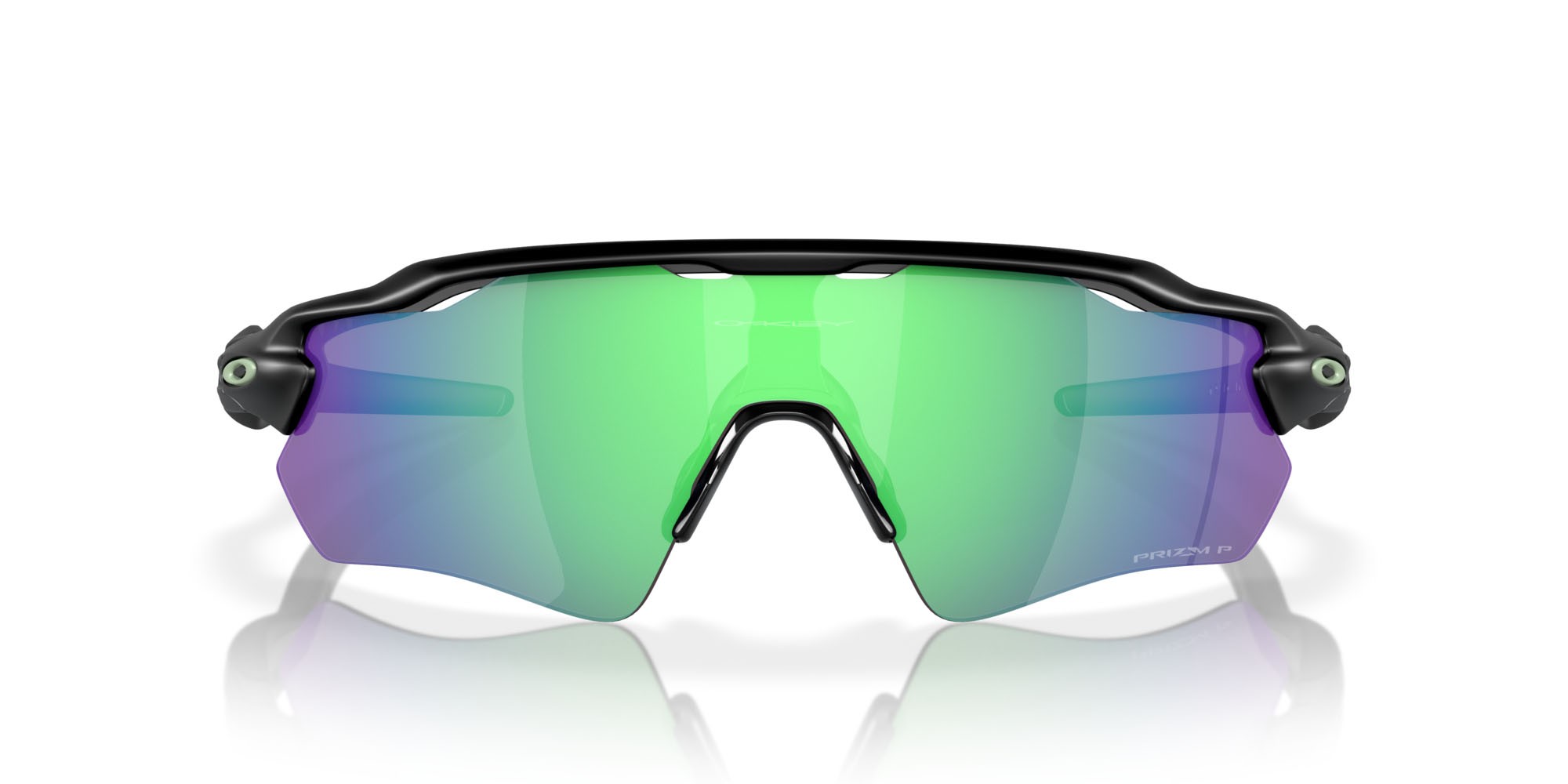 Occhiali da sole Oakley Radar EV Path OO 9208 (9208F0) colore nero opaco forma mask lenti prizm jade polarized