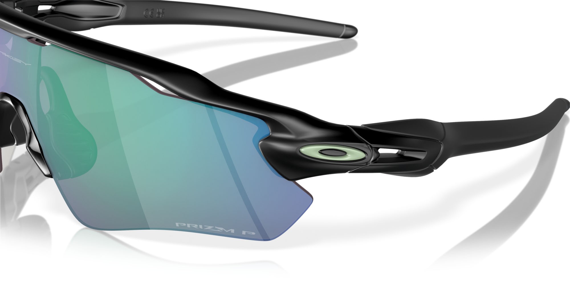 Occhiali da sole Oakley Radar EV Path OO 9208 (9208F0) colore nero opaco forma mask lenti prizm jade polarized