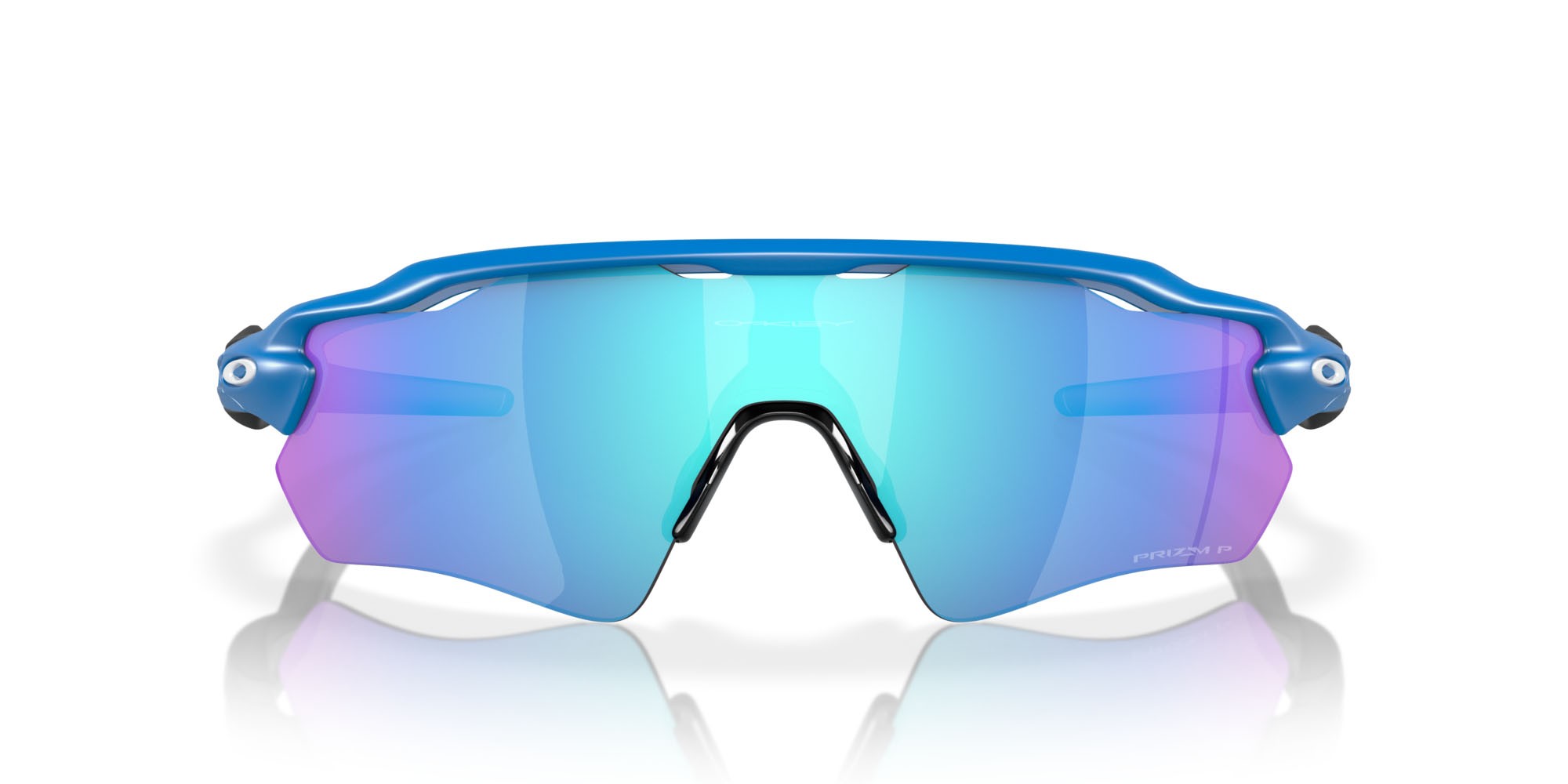 Occhiali da sole Oakley Radar EV Path OO 9208 (9208F1) colore zaffiro opaco forma mask lenti prizm sapphire polarized