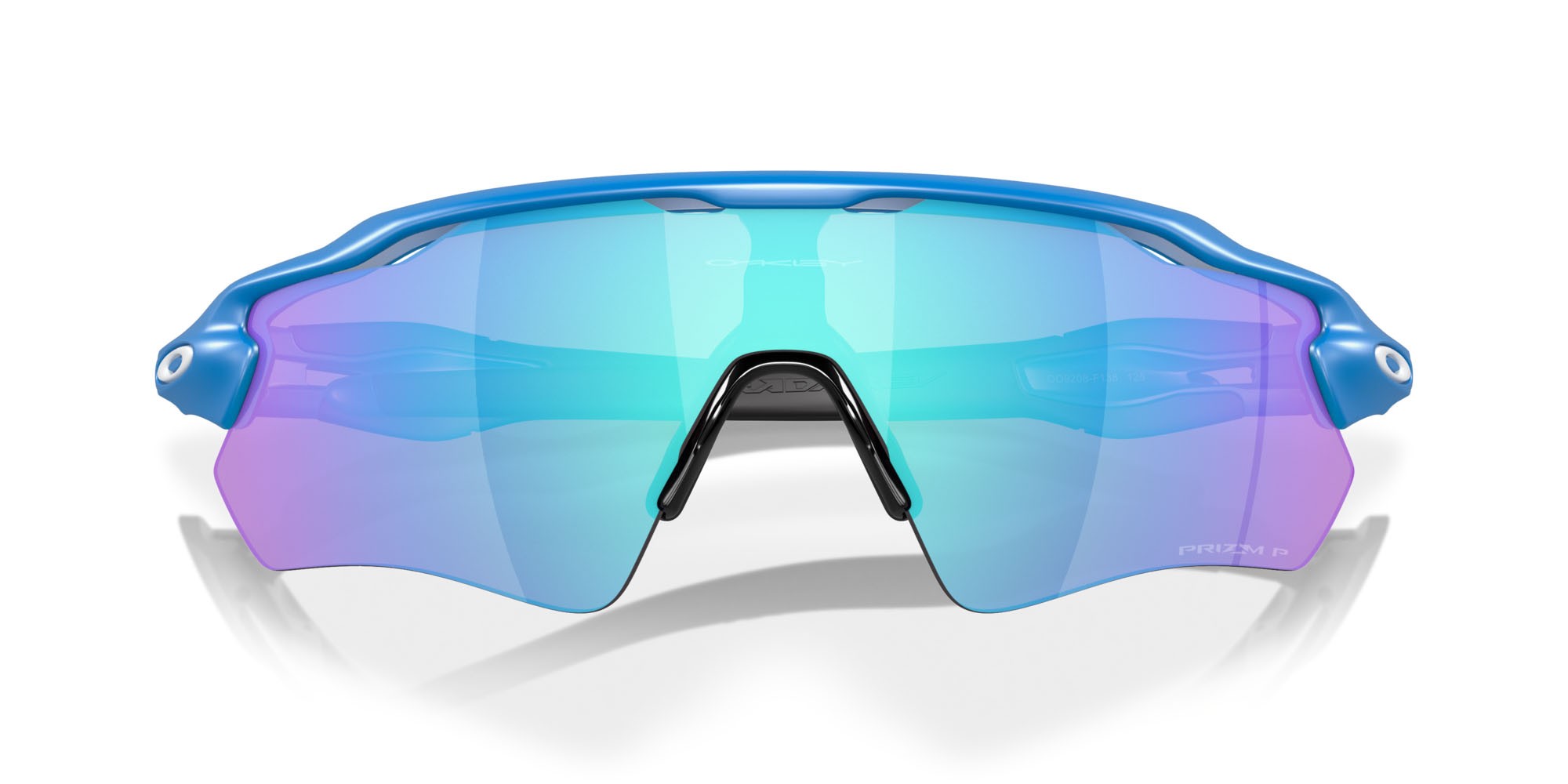 Occhiali da sole Oakley Radar EV Path OO 9208 (9208F1) colore zaffiro opaco forma mask lenti prizm sapphire polarized