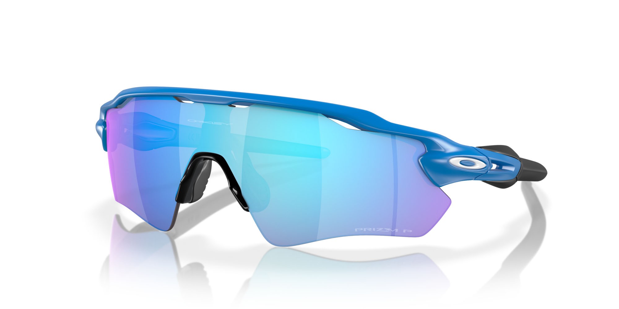 Occhiali da sole Oakley Radar EV Path OO 9208 (9208F1) colore zaffiro opaco forma mask lenti prizm sapphire polarized
